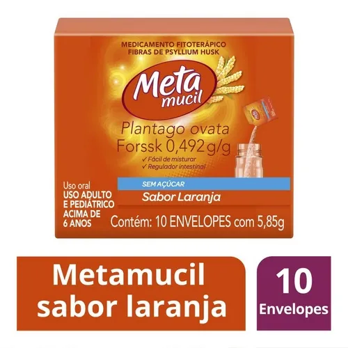 METAMUCIL LARANJA 10 ENV