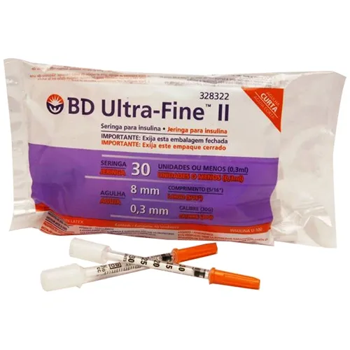 SERINGA BD U.FINE II 0,3CC 8X0,3 10UN CURTA