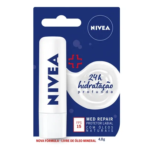 HIDRATANTE LABIAL NIVEA F15 MED REPAIR 4,8G