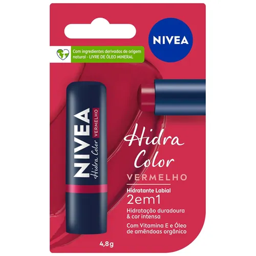 PROTETOR LABIAL NIVEA LIP VERMELHO