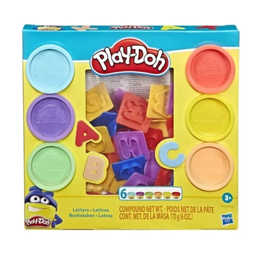 KIT MASSINHA PLAY DOH LETRAS 