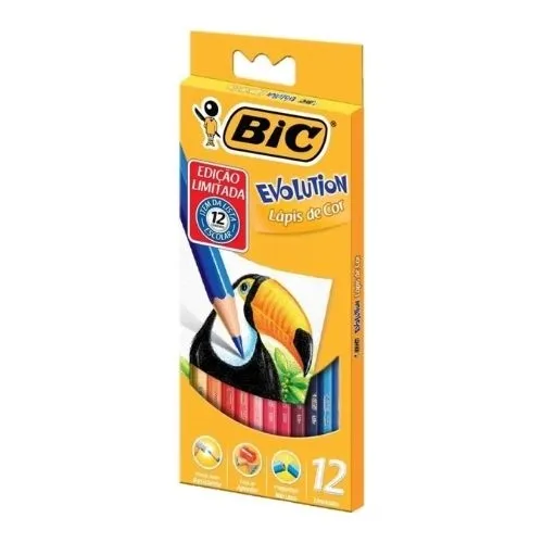Lapis De Cor Bic Evolution 12 Cores