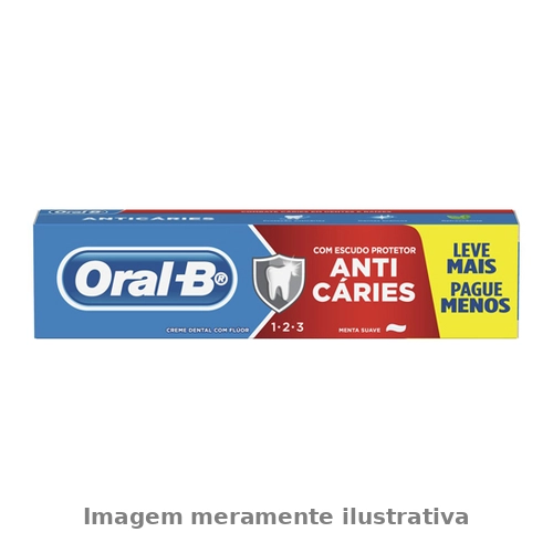 Creme Dental Oral B 123 Anticaries Com 150G