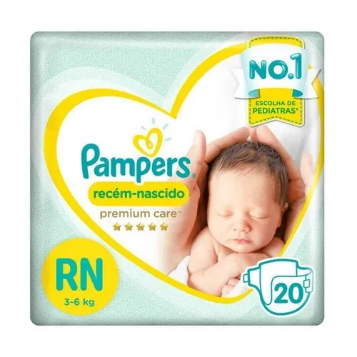 FRALDA PAMPERS PREMIUM CARE RN 20UN