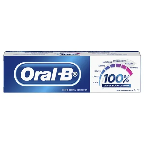 CREME DENTAL ORAL-B 100% DE SUA BOCA CUIDADA 70G
