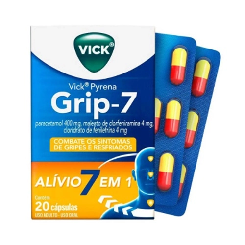 VICK PYRENA GRIP 7 400MG+4MG+4MG 20 CAPSULAS