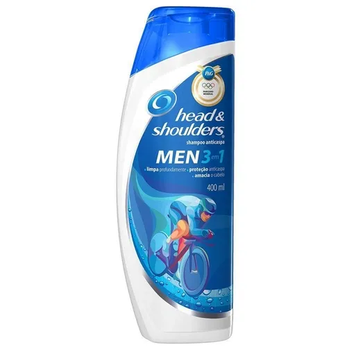 SHAMPOO HEAD&SHOULDERS MEN 3 EM 1 400ML