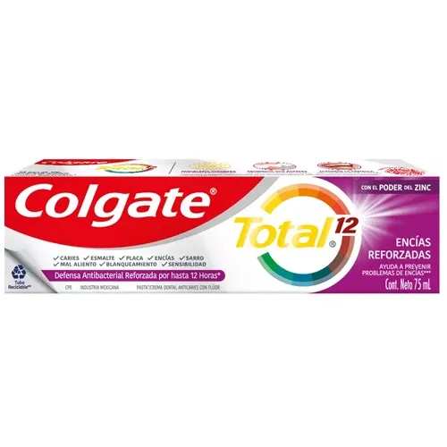 CREME DENTAL COLGATE TOTAL 12 GENGIVA REFORCADA 90G