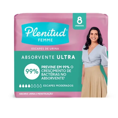 ABSORVENTE PLENITUD INCONTI ULTRA 8UN