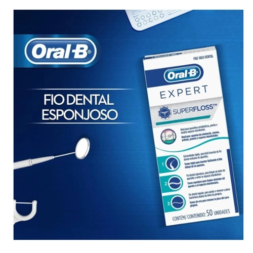 FIO DENTAL ORAL-B SUPERFLOSS 50UN