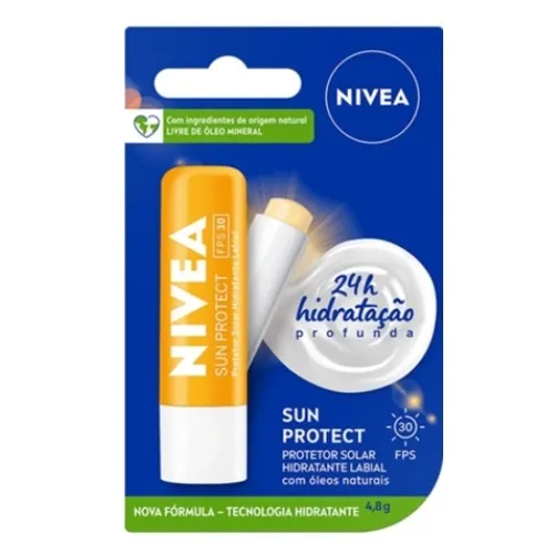 PROTETOR LABIAL NIVEA SUN CARE FPS30 4,8G