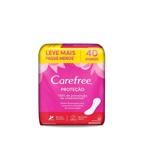 ABSORVENTE CAREFREE PROTETOR DIARIO PERFUMADO 40UN