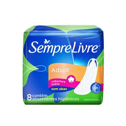 ABSORVENTE SEMPRE LIVRE ESPECIAL ADAPT SUAVE SEM ABAS 8UN