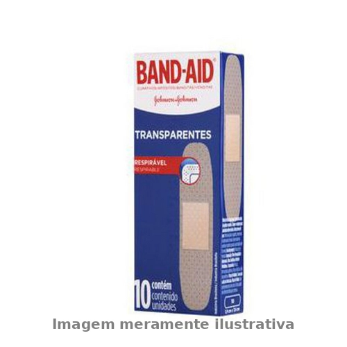 Curativo Band Aid Transparente 10Un