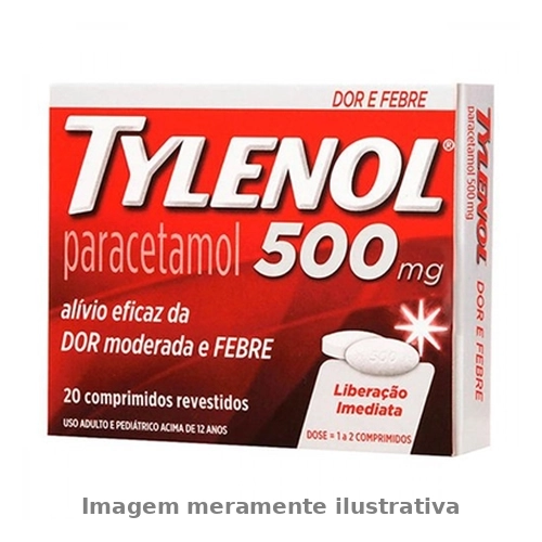 Tylenol 500Mg 20 Comprimidos