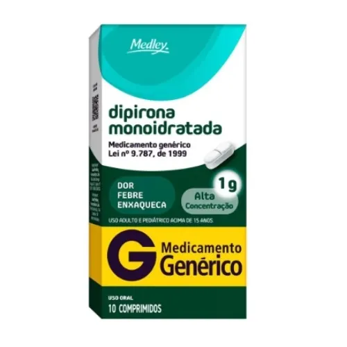 DIPIRONA 1G 10 COMPRIMIDOS MEDLEY
