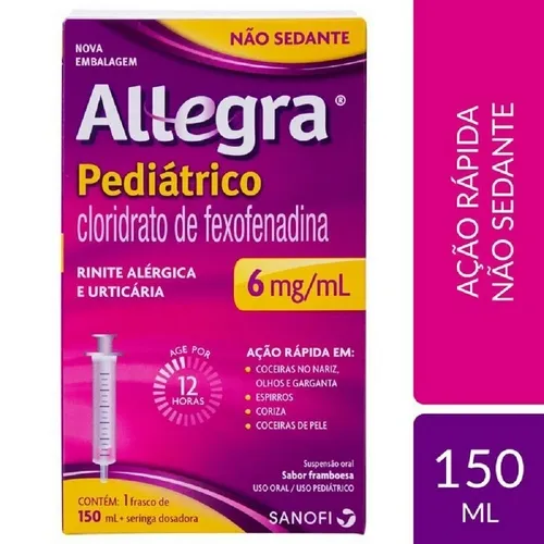 ALLEGRA INF 6MG 150ML