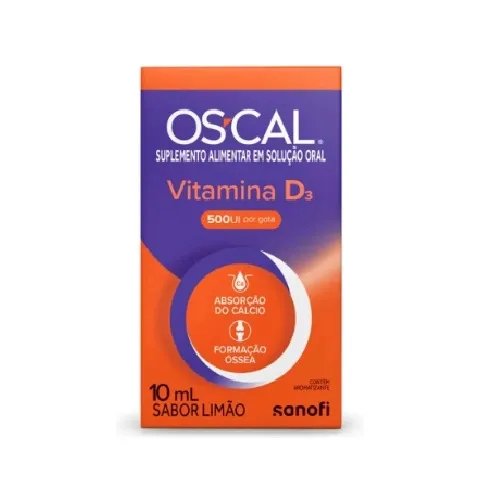 Oscal Vitamina D 500Ui Limao Gotas 10Ml