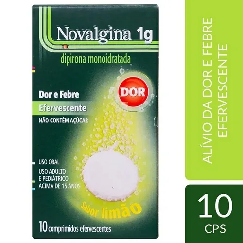 NOVALGINA 1G 10 COMPRIMIDOS EFERV
