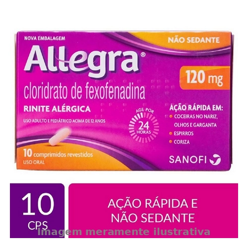 Allegra 120 Mg C/10 Comprimidos