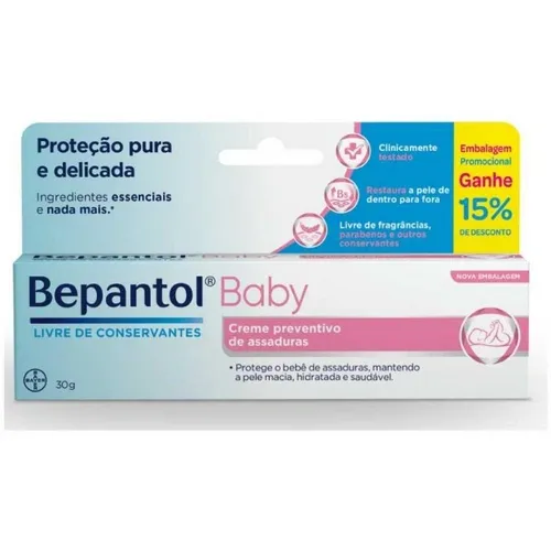 BEPANTOL BABY CREME PREVENTIVO ASSADURAS 30G