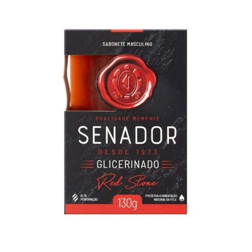 SABONETE SENADOR RED STONE GLICERINADO 130G