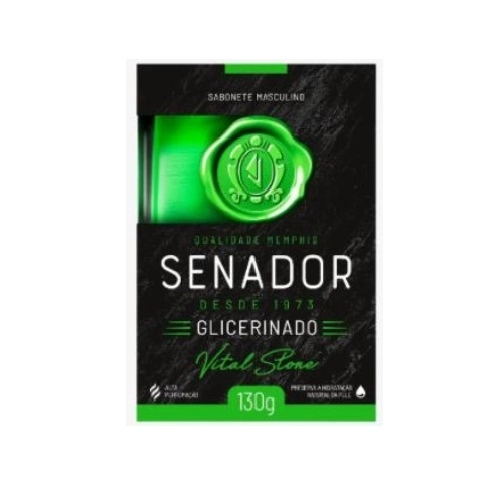 SABONETE SENADOR VITAL STONE GLICERINADO 130G