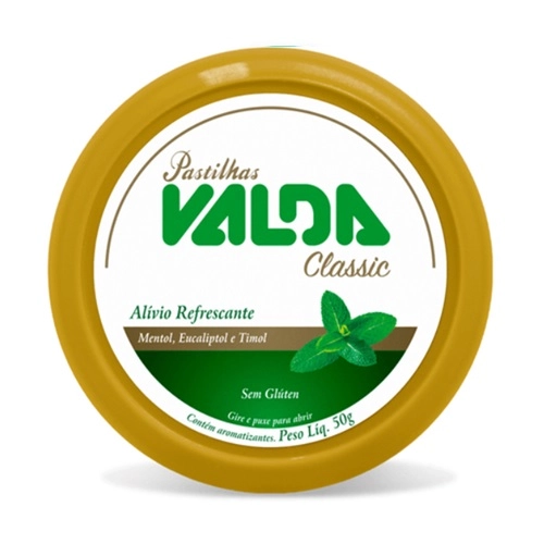 VALDA CLASSIC MENTOL+EUCALIPTOL+TIMOL PAST LATA 50G