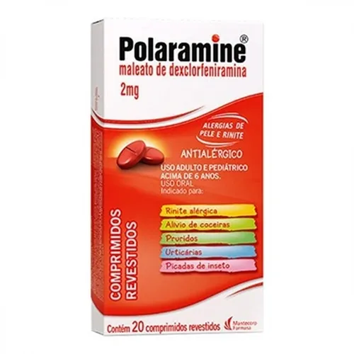 POLARAMINE 2 MG C/20 COMPRIMIDOS