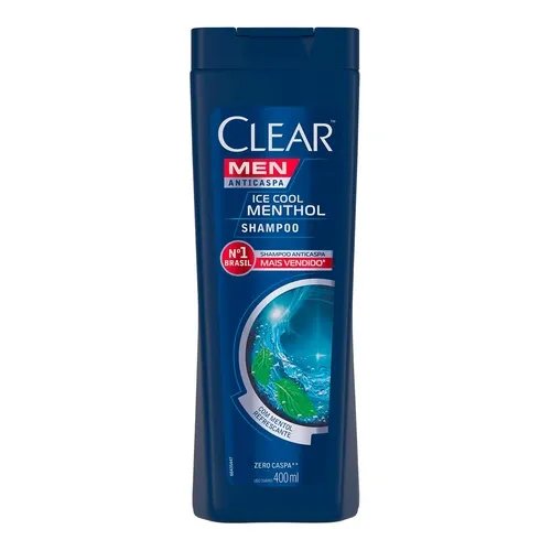 SHAMPOO ANTICASPA CLEAR MEN ICE COOL 400ML