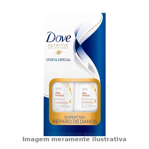 Kit Shampoo E Condicionador Dove Oleo Nutricao 400Ml + 200Ml
