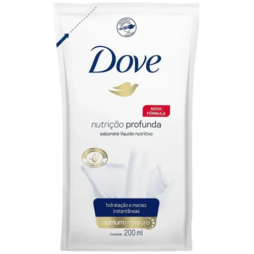SABONETE DOVE LIQUIDO NUTRICAO PROFUNDA 200ML