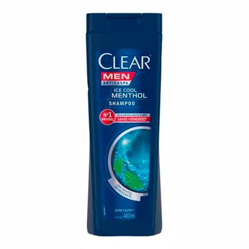 SHAMPOO CLEAR MEN ANTICASPA ICE COOL MENTHOL 400ML
