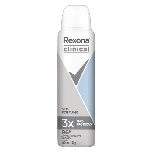 DESODORANTE REXONA AEROSSOL CLINICAL SEM PERF 90G