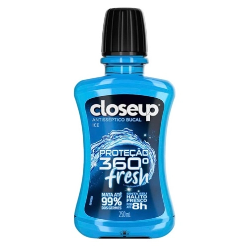 ENXAGUANTE BUCAL CLOSEUP FRESH ICE 360 250ML