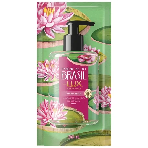 SABONETE LIQ LUX ESSENCIAS DO BRASIL VITORIA-REGIA REFIL 240