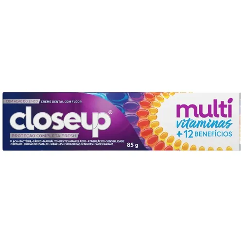 CREME DENTAL CLOSE-UP MULTI VITAMINAS+12 BENEFICIOS FRESH 85G