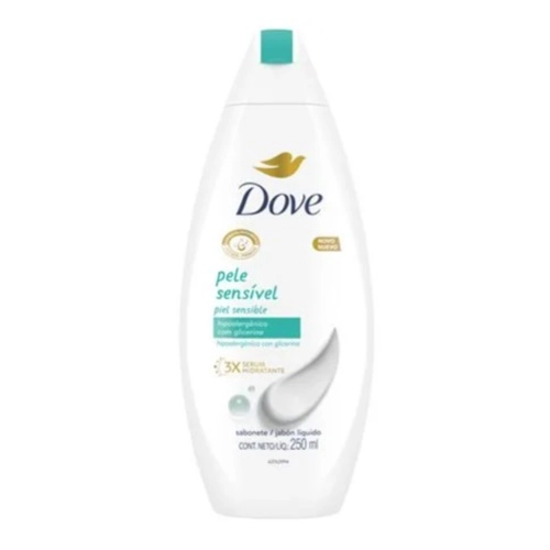 SABONETE LIQUIDO DOVE PELE SENSIVEL COM GLICERINA 250ML