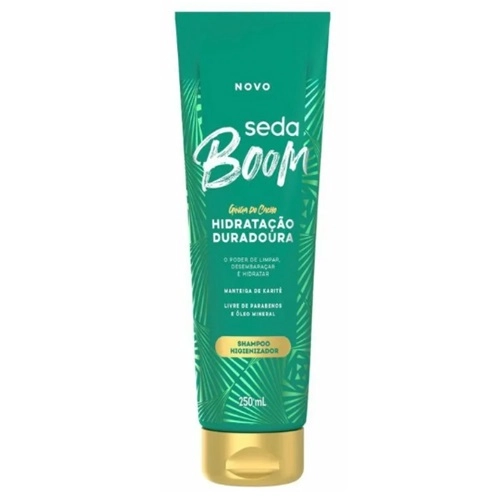 SHAMPOO HIGIENIZADOR SEDA BOOM HIDRATACAO DURADOURA BISNAGA 250ML