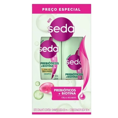 KIT SEDA PREBIOTOCOS+BIOTINA SHAMPOO 300ML+CONDICIONADOR 190ML
