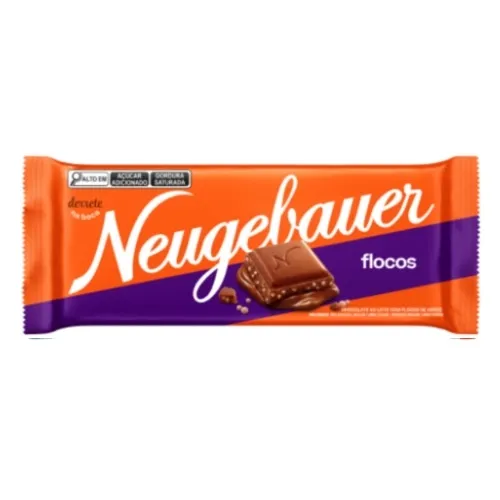 BARRA NEUGEBAUER CHOCOLATE AO LEITE/FLOCOS NEUGEBAUER80G