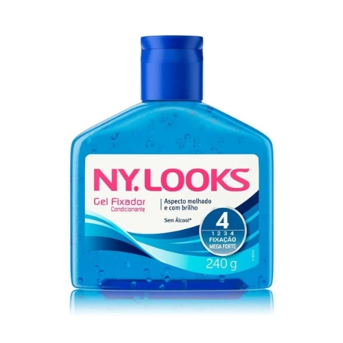 GEL FIXADOR NY LOOKS F4 AZUL 240G