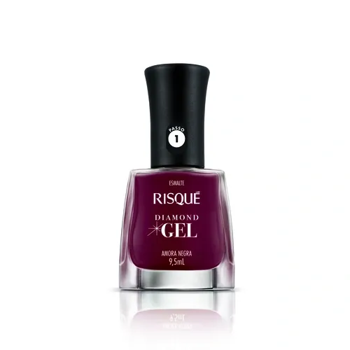 ESMALTE RISQUE GEL AMORA NEGRA