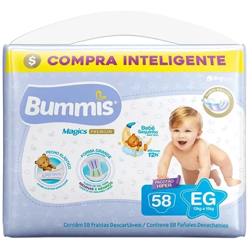 FRALDA BUMMIS MAGICS HIPER EG 58UN