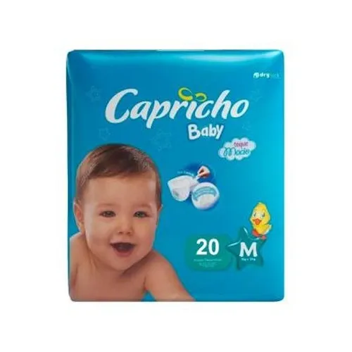 FRALDA CAPRICHO BABY JUMBINHO M 20 UN