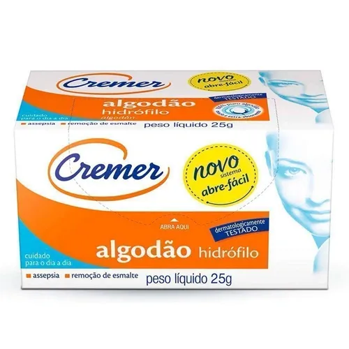 ALGODAO CREMER CAIXA 25G