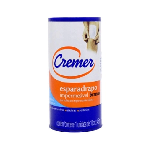 ESPARADRAPO CREMER IMPERMEAVEL BRANCO 10CMX4,5M 1UN