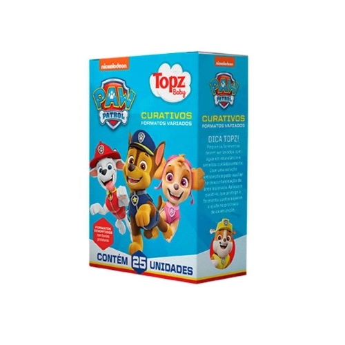 CURATIVO TOPZ BABY PATRULHA CANINA CHASE 25UN