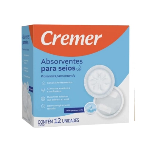 ABSORVENTE SEIOS CREMER 12UN