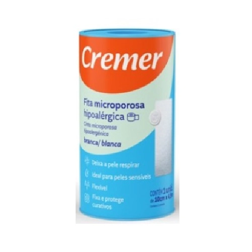 FITA CREMER MICROPOROSA BRANCA 10CMX4,5M 1UN